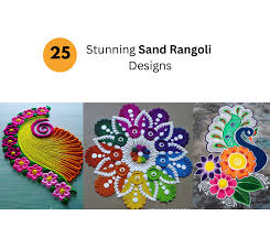 25 simple and easy sand rangoli designs