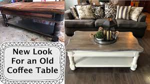 coffee table makeover with chalk paint