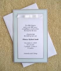Details About 12 Diy Wilton Baby Boy Birth Announcement Invitations Cards 12 Envelopes
