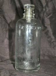 vintage listerine glass bottle lambert