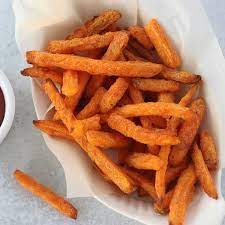 Place the sweet potato slices in a large bowl. Frozen Sweet Potato Fries In Air Fryer Whole Lotta Yum