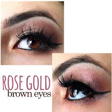 rose gold makeup for brown eyes tease