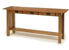 Amish American Mission Sofa Table With