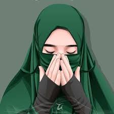 Muslimah berhijab cantik berpose piece. 150 Gambar Kartun Muslimah Berkacamata Cantik Sedih Terlengkap Gambar Lukisan Wajah Kartun
