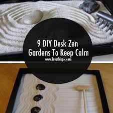 9 diy desk zen gardens to keep calm