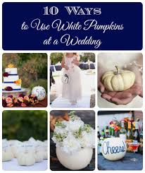 10 ways to use white pumpkins at weddings