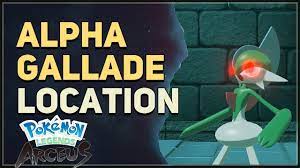 Alpha Gallade Location Pokemon Legends Arceus - YouTube