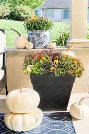 designer fall planters done the easy