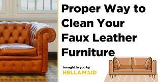 To Clean A Faux Leather Furniture