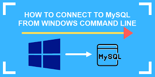 to mysql from the windows command line