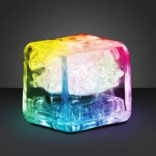Multicolor Led Light Up Ice Cubes Liquid Activated Goimprints