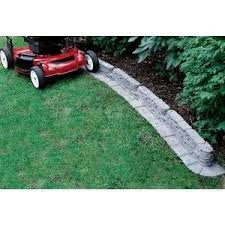 Add a new layer of style to your house with decorative edging.; Emsco 20 Ft Bedrocks Trimfree Resin Slate Lawn Edging 2032hd At The Home Depot Tablet Lawn Edging Garden Edging Backyard Landscaping Designs