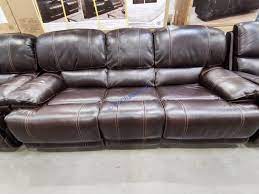leather power reclining sofa with power
