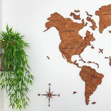 Wooden Map Wall Art Free Printable