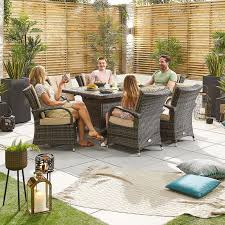 Olivia 6 Seat Rattan Garden Dining Set