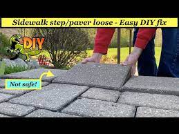 Fix Loose Sidewalk Stairs Steps Pavers