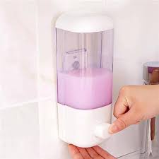 White Wall Mount Soap Dispenser Premium