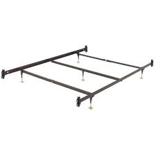 Make sure to match them to your headboard and footboard to get the size you at the sleep shop, we offer bed rails for every bed size, in addition to replacement wood rails, and bed frames designed for use with headboards and. Queen Size Metal Bed Frame With Hook On Headboard Footboard Brackets Fastfurnishings Com
