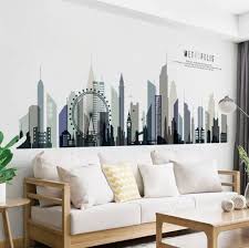 City Wall Decal City Skyline Stickers