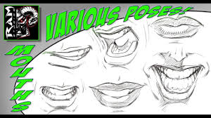 how to draw mouths step by step