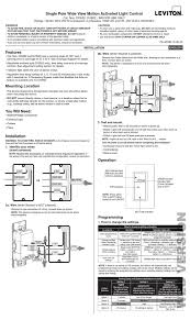 leviton dos02 quick start manual pdf