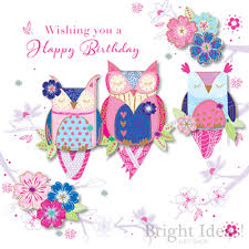 Happy Birthday Owl Owls Birthday Card