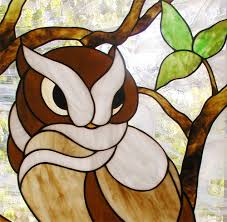Owl Stained Glass Window Custom Glass