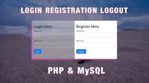 login registration form in php