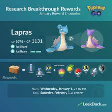 January Research Breakthrough - Leek Duck | Pokémon GO News and Resources