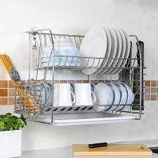 Dish Drying Rack Drainer Organizer