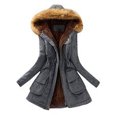 Amazon Com Ilxhd Womens Hoodies Warm Faux Fur Collar Long