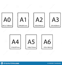 Size Of Series A Paper Sheets Comparison Chart From A0 To