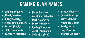 Names are unique and are only suitable for garena free fire players. Clan Names 400 Badass And Funny Gaming Clan Names