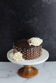 Chocolate Cake Design For Girl gambar png