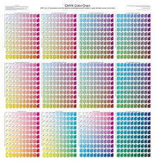 Cmyk Color Chart Free Download Create Edit Fill And