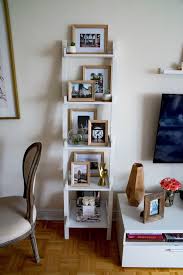 how to style a ladder bookshelf katie