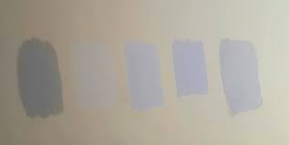 gray wall turned blue purple green