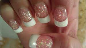 solar nails pink white part 1 you