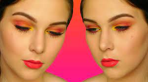 orange pink makeup tutorial you