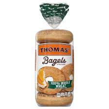 thomas bagels pre sliced 100 whole