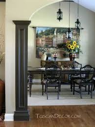 A tuscan style kitchen brings rich warm tones, italian architecture and rustic cabinetry together to create a gorgeous space for cooking and dining. Tuscan Dining Room Decorating Ideas Mediterranean Dining Room Las Vegas By Tuscandecor Com Diane Hendrickson Houzz