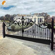 black wrought iron gate door for home