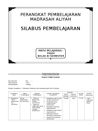 Perangkat pembelajaran madrasah aliyah silabus pembelajaran mata pelajaran : Silabus Fiqih Madrasah Aliyah Kurikulum 2013 Revisi Sekolah