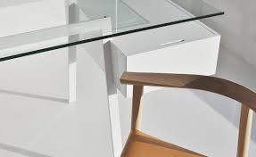 The most common glass top desk material is glass. Homework 1 Desk With Glass Top Hivemodern Com