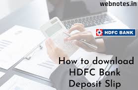 Fill out and print your td bank deposit slip for free. How To Generate And Download Hdfc Bank Deposit Slip Webnotes In