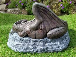 Sleeping Dragon Garden Ornament Sculpture