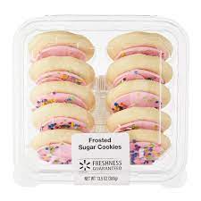 Pink Frosted Sugar Cookies Walmart gambar png