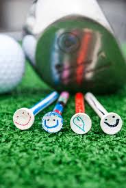 day gifts from kids painted golf tees