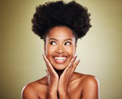 premium photo black woman afro hair