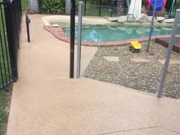 Concrete Around A Pool With